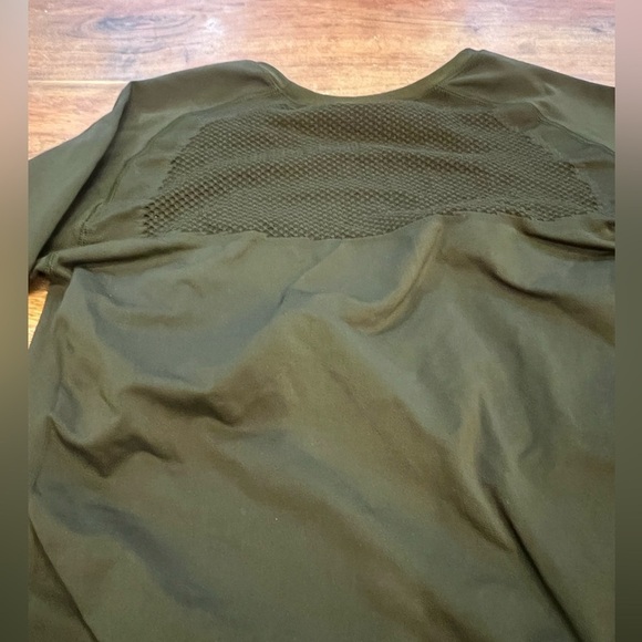 Zella Green Meridian Seamless Long Sleeve Top Size Large - Picture 6 of 8